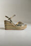 Genuine Leather Wedge Heel Sandals from Size 33 to Size 45 - 2
