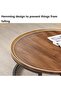 طقم طاولات قهوة دائرية متداخلة بتصميم عصري من First Modern Design، مقاس 80*60 سم - 3