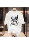 Benchmark Andi Designed Artistic Bird Printed Oversize Men's T-Shirt