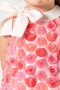 Lovely 3D Rose Detailed Crepe Fabric Dress with Bow Detail at the Neck - 2