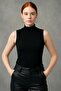 Black Sleeveless Women's Blouse
