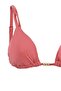 Women's Dusty Rose Izabella Gold Accessory Triangle Bikini Set - 3
