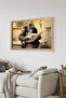 One Piece Wooden Frame Look Orangutan Printed Mdf 48X33 cm Painting - Model 54