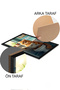 طاولة قطعة واحدة بإطار أسود مطبوعة MDF مقاس 48 × 33 سم - موديل 10 - 2