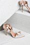 1022 Beige Women's Gol Buckle Accessory Heel Shoes - 5
