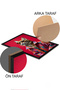 طاولة قطعة واحدة بإطار أسود مطبوعة MDF مقاس 48 × 33 سم - موديل 28 - 2