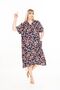 Women's Large Size Summer Woven Short Sleeve Short Length Dress Dress - 4