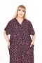 Women's Large Size Summer Woven Short Sleeve Short Length Dress Dress - 3