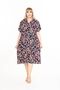 Women's Large Size Summer Woven Short Sleeve Short Length Dress Dress - 2