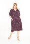 Women's Large Size Summer Woven Short Sleeve Short Length Dress Dress - 8