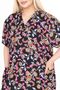 Women's Large Size Summer Woven Short Sleeve Short Length Dress Dress - 6