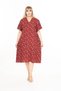 Women's Large Size Summer Woven Short Sleeve Short Length Dress Dress - 8