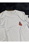 Boxing 100% Cotton Relax Fit Crew Neck White Tshirt - 3