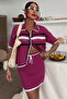 Shirt Collar Skirted Knitwear Suit 10102 - 6