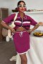 Shirt Collar Skirted Knitwear Suit 10102