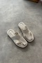 Mendan Beige Gold Buckle Detailed Women's Sandals - 2