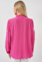 Women's Long Sleeve Embroidered Knitted Blouse 951 - Pink - 7