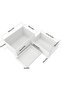 3 Pack Acrylic Buffet Risers for Buffet Table, Acrylic Cube Box Display Nesting Risers | White - 3