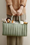 Baby Diaper Caddy Organiser, Removable Dividers, Portable Storage Basket - 4