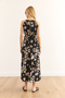 Women's Black Daisy Halter Collar Belted Woven Viscon Dress Elb-19001548 - 2