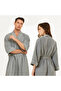 Rustic Grey Waffle Bathrobe