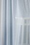 Ecru Premium Quality Natural Linen Look Ironing Thick Tulle Curtain 1/2 Pleated Folded - 6