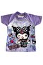 Girl's Kuromi Printed Bottom Top Swimsuit Bone Suit - 3