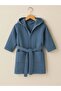 Kids & Baby Bathrobe Hooded Indigo Blue