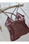 Satin Backless Strappy Hipster Shorts Nightgown Pajama Set (Dowry Custom) - 4