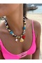Lobster, Mussels Accessory Charm Scarf Necklace - Trend Scarf Necklace - 4