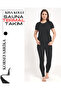 Zippered Sauna- Thermal 🔥   Short Sleeve Top and Sauna High Waist Agrafle Shaping Leggings Set - 2