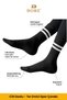 Original Unisex 3 Pairs Premium Cotton 4-Season Comfortable Daily Comfort Model Two-Stripe Solid Color Sweat-Absorbent & Breathable Flexible Heel Toe Reinforced Long Sock Tennis College Sports Socks - Gray - 2