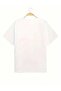 Unisex White Whatever Printed Oversize 100% Cotton T-Shirt - 2