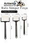 Sponge Roller Brush 1 Pack of 15 Black Plastic Handle Painting Sponge Artistic Sponge Paint Brush Parm - 2