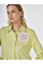 Sequin Sequin Embroidered Poplin Tunic Lime - 7