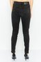 Women Regular Fit Textured Stretchable Jeans, Washed Black - 4