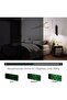 LED Digital Alarm Clock, Electric Nightlight Clock with 3 Adjustable Brightness (Green)