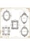 5 Pcs Vintage Resin Picture Frame, Antique Oval & Rectangle (Silver) - 7