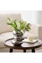 Modern Silver Ceramic Doughnut Vase - Stylish Decorative Flower Holder (1 Piece) - 3