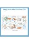 Wall Decals Decor, Bear Sleeping on The Moon and Stars Cute Wall Stickers - 5