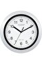 Atomic Analog WT-3102S-INT Wall Clock, 10 Inch, Silver