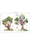 Tree Watercolor Jungle Wall Decals - Peel and Stick for Kids Nursery - 2