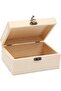 Unfinished Pine Wooden Box with Hinged Lid - DIY Jewelry & Storage Organizer