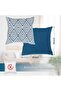 Linen Decorative Throw Pillow Covers Set of 4 Square Cushion Covers for Sofa Couch Living Room - 7