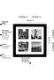 10x10 Collage Picture Frame (Black) - Four 4x4 Openings, Engineered Wood - 7