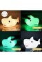 Shark Night Light for Kids - 7-Color USB Rechargeable Silicone Night Lamp, BPA Free - 5