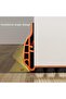 Under Door Draft Stopper with Brush, Cuttable Door Seal Blocker, 36.6" Length - 3