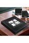 Photo Album, Holds 500 4x6 Photos, Leather Cover (Black) - 4