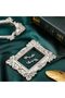 5 Pcs Vintage Resin Picture Frame, Antique Oval & Rectangle (Silver) - 4