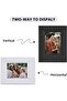 2x3 Photo Frame 6-Pack Mini Plastic Picture Frames (Black + White) - 7